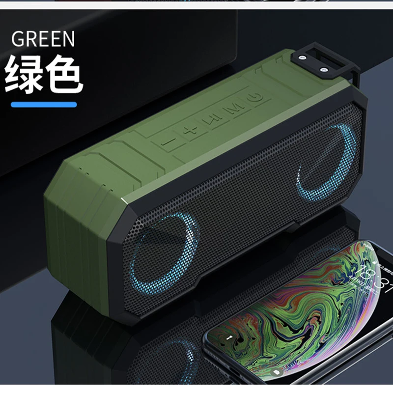 

2020 new X8 wireless bluetooth speaker IPX7 waterproof colorful luminous audio outdoor with power bank bluetooth speaker