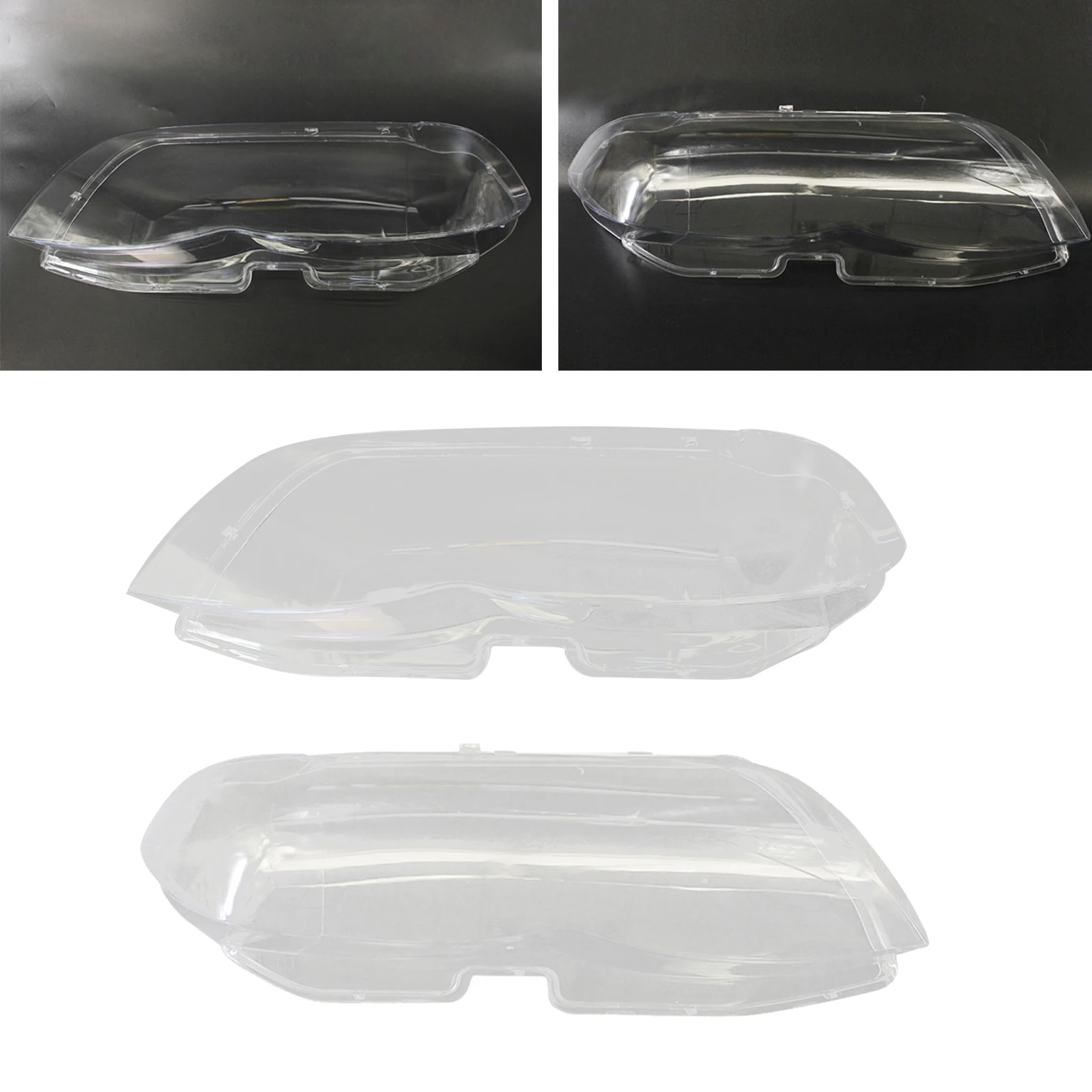

Car Front Headlight Headlamp Lens Cover for BMW X5 E53 4.4 4.8 04-2006
