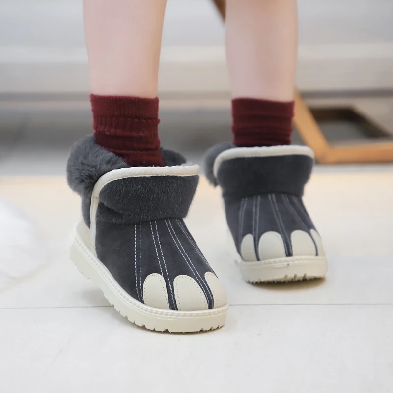 Фетровые ботинки коллекция 2019 года корейские зимние для девочек мальчиков