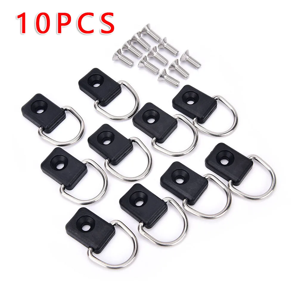 

Spare D Rings Water Sports Kayak 10*Screws Outfitting Boat Accessories Repair