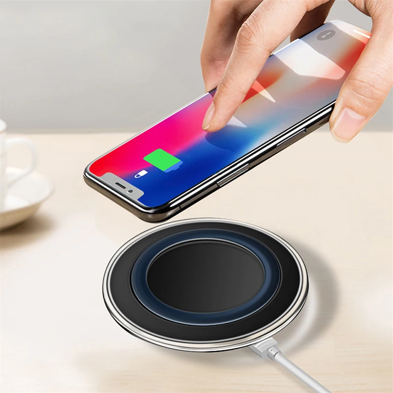 

QI Wireless Charger For IPhone X Xs MAX Induction Charger Fast Charging For Samsung S9 S10 Xiaomi mi9 Charging Pad Dock Station