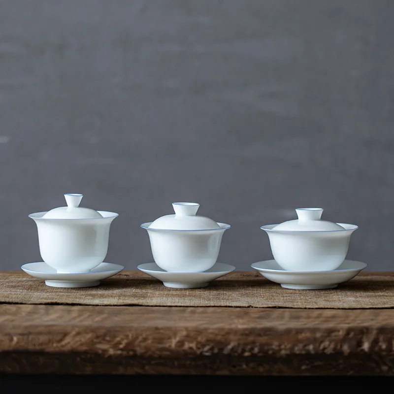 Фарфоровая чаша из яичницы ручной работы керамическая Венти гунфуча чаши для чая