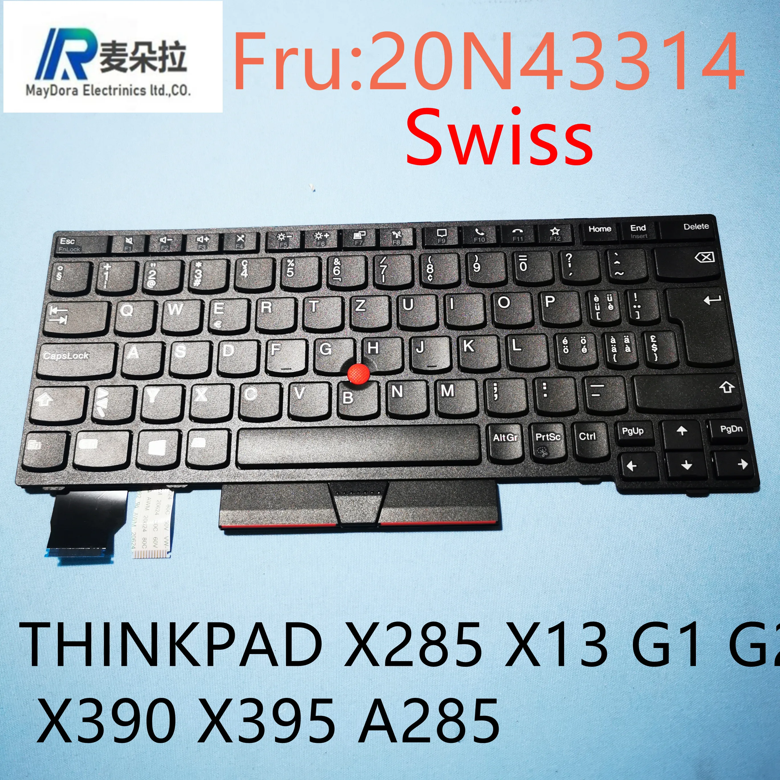 Швейцарская Клавиатура для ноутбука LENOVO THINKPAD X13 G1 G2 X285 X280 X390 X395 A285 20N43314 |