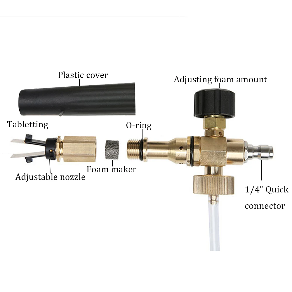 Пистолет для мойки автомобиля пенораспылитель шлангов моек высокого давления 1/4