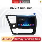 Junsun V1 Pro 4G Android 10,0 4G + 64G Автомобильный Радио мультимедийный плеер для Honda Civic 4d 9 2013 - 2016 GPS навигация no 2din dvd