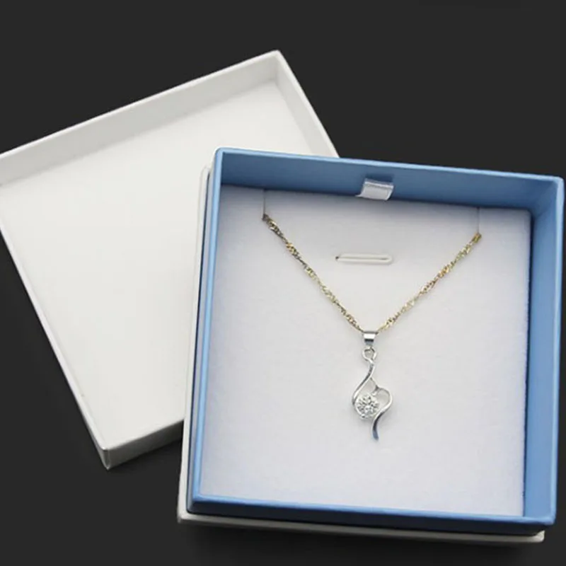 Коробка для ювелирных изделий 50 шт./лот Подарочная коробка с подвеской ожерелий