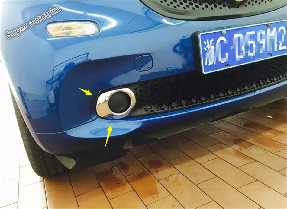 Lapetus Front Fog Lights Lamp Cover Trim Fit For Mercedes-Benz Smart Fortwo / Forfour 2015 2016 2017 Accessories Exterior ABS | Автомобили