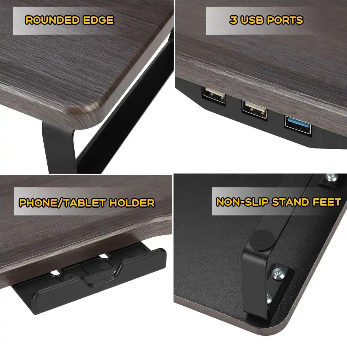 3 Порты USB умный монитор Подставка для многофункциональный настольный компьютер