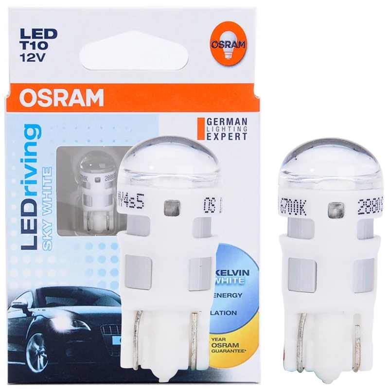 Лампа Ксеноновая OSRAM СВЕТОДИОДНЫЙ T10 W5W T20 p21w светодиодный автомобильный Боковой габаритный фонарь лампы сигнала поворота интерьер чтение светильник номерных знаков Лампы помочь вспышка Светильник Автомобиля - Испускаемый цвет: Синий