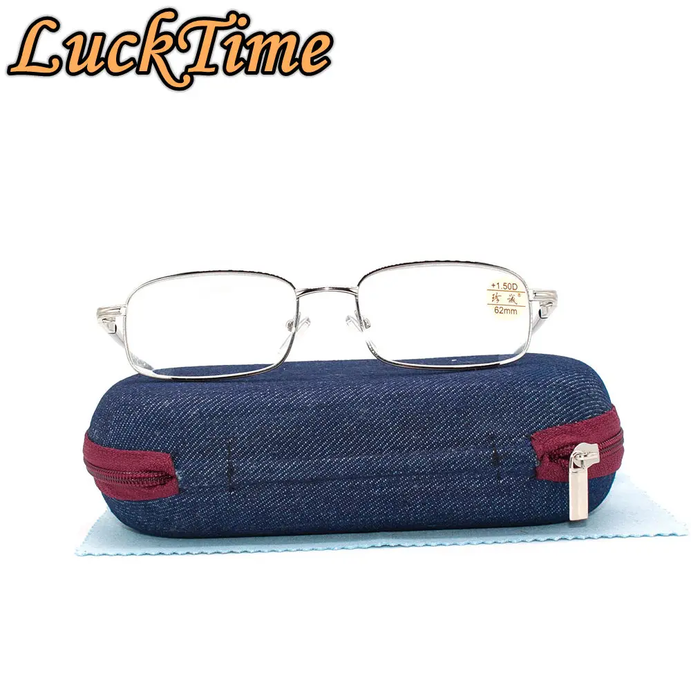 LuckTime высококачественные очки для чтения из сплава повседневные Модные мужские и