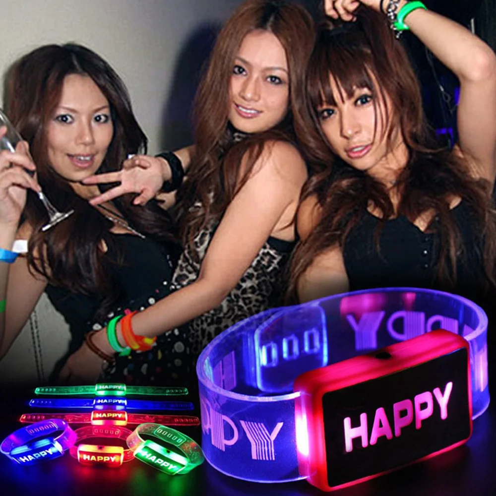 Детский светодиодный светящийся браслет для наручных часов светящиеся