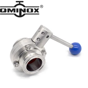 Экономичный санитарный трехзажимный Дроссельный клапан SS304, домашний Дроссельный клапан опционально: (+ 2x зажим + 2x прокладка)