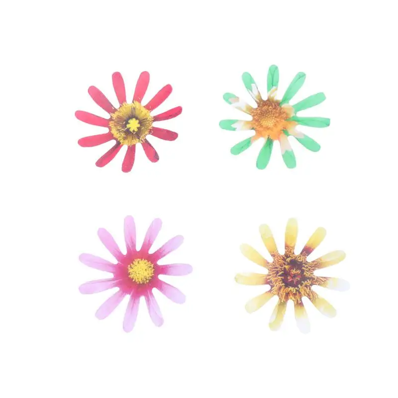 

40/48/72/120pcs Edible Rice Paper Flowers Wafer Paper Flower Colorful Cupcake Toppers Desserts Cake Decoration