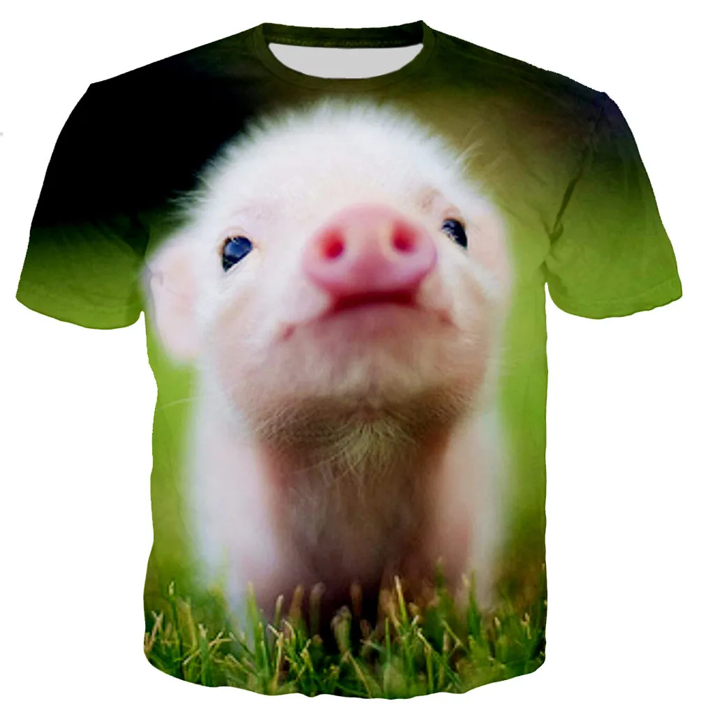 

Animal Pig Men/women New Fashion Cool 3D Printed T-shirts Casual Style T Shirt Streetwear Tops Dropshipping