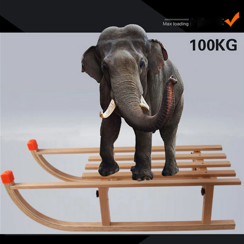 Складной Деревянный сани лыжный автомобиль из бука подходит для мужчин и женщин