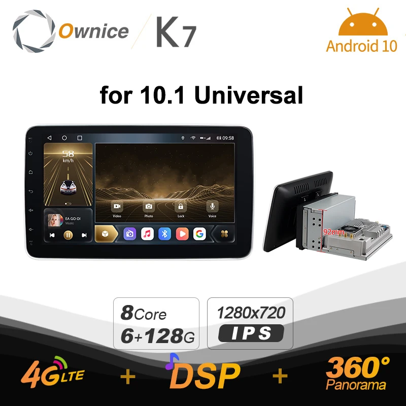 Универсальный автомобильный радиоприемник Ownice K7 6G + 128G 2 din для Nissan almera qashqai juke Toyota