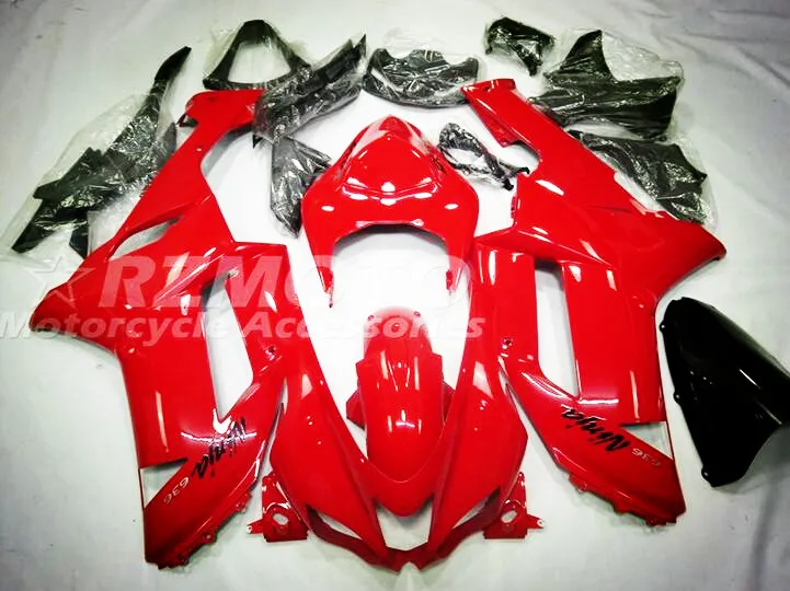 

New ABS Aftermarket Motorcycle Fairing kit Fit For Kawasaki Ninja ZX-6R ZX6R 2007 2008 07 08 Bodywork set Red Glossy