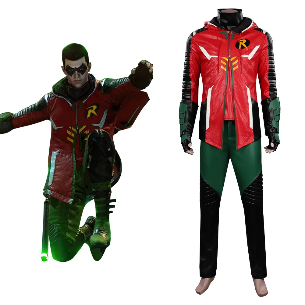 

Gotham Knights Robin Cosplay Costume Outfits Halloween Carnival Suit
