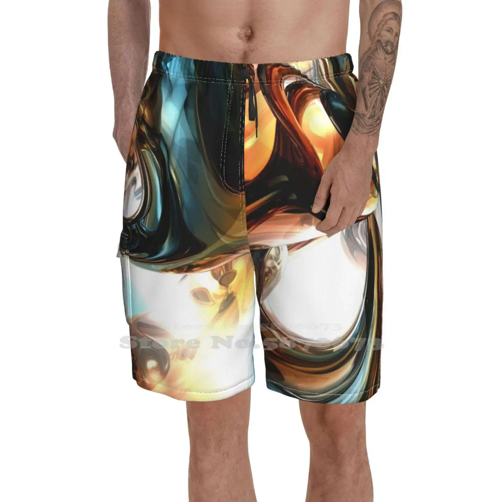 

Wine And Spirits Abstract Breathable Personality Holiday Beach Shorts Abstract Port Glass Wine 3D Alcohol Liquid Booze Liquor