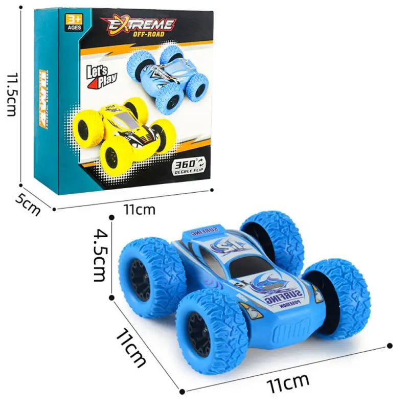 

Children's Toy Double-sided Four-wheel Drive Inertial Off-road Vehicle Toy Pull Back Car Stunt Drift Car Kids Robot Cars Toys