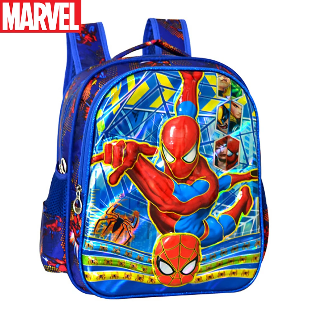 

Marvel Kids Backpack For Boys Spiderman Captain America Anime Waterproof Kindergarten Schoolbag Toddler Travel Fashion Knapsack