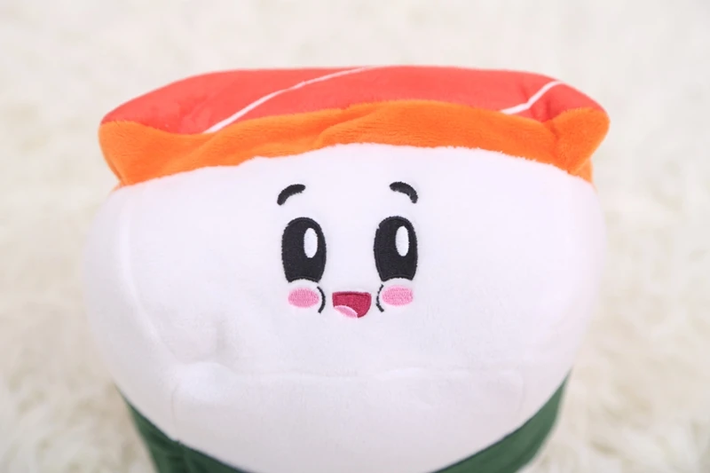 1 шт. 19-24 см лосось игрушечные суши плюшевая Kawaii подушка в виде Еды Кухня диван ресторан магазин окно декоративная подушка в виде суши