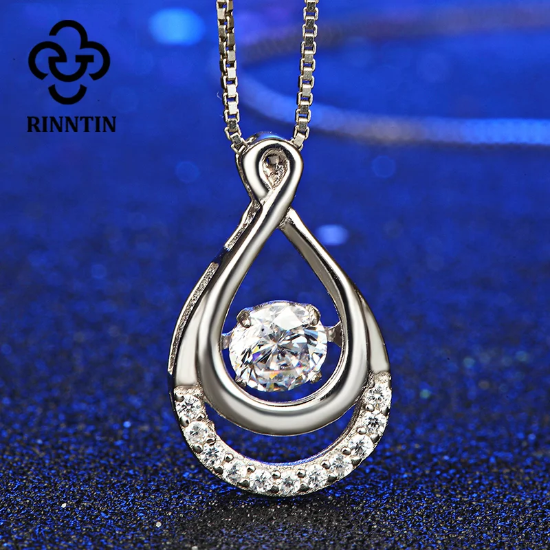 Женское ожерелье из серебра 925 пробы с подвеской в виде капли воды|pendant drop|pendant with