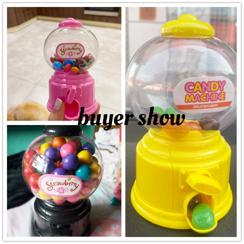 Cute Sweet Mini Candy Machine Kids Bubble Gift Children Bank Toys Dispenser E2S Gumball Coin Saving Box Piggy Home Decor | Дом и сад