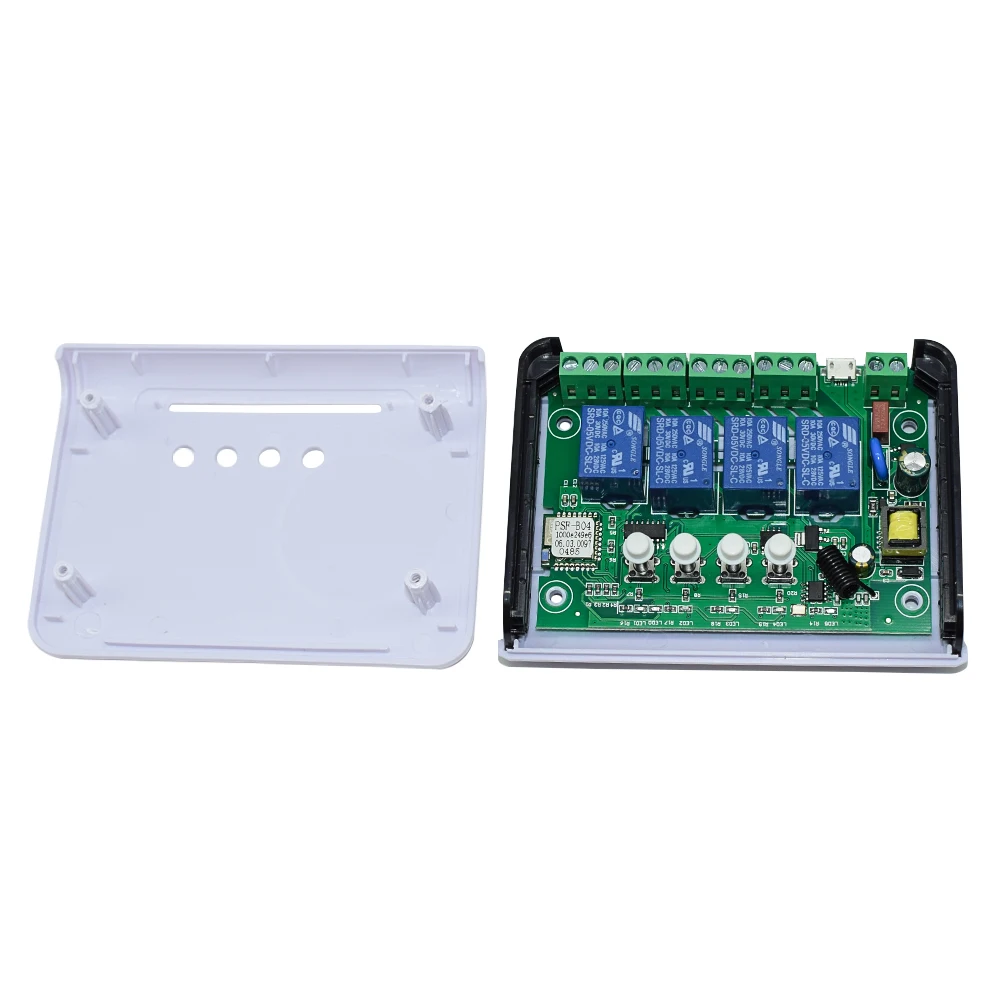 

4CH Ewelink WiFi Remote Control 7-32V 85-250V 16A Relay RF Remote Control Smart Timer For Smart Home With Alexa Google Home