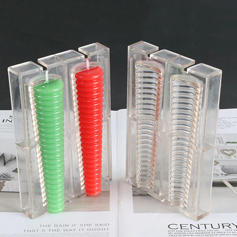 DIY спиральная форма для изготовления свечей 13 5 см цилиндрическая Пластиковая diy