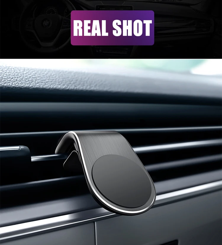 Автомобильный магнитный держатель для телефона Air Vent Mount Stand L shape For Hauwei iPhone samsung gps металлический магнит держатель для мобильного телефона кронштейн