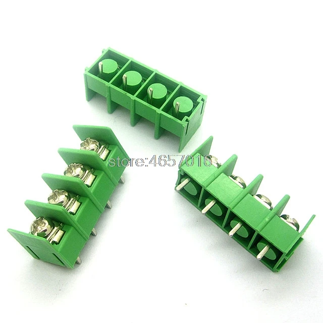 

100PCS KF7.62-4P Green KF7.62 4Pin 7.62mm Straight Pin Barrier Terminal Block ROHS