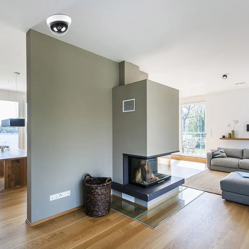 Муляж камеры видеонаблюдения со светодиодный светильник кой PUO88 | Безопасность и