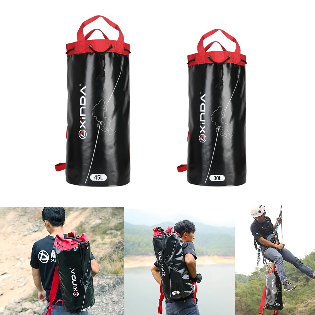 

Rock Climbing Rope Bag Backpack Outdoor Mountaineering Equipment Holder Pack