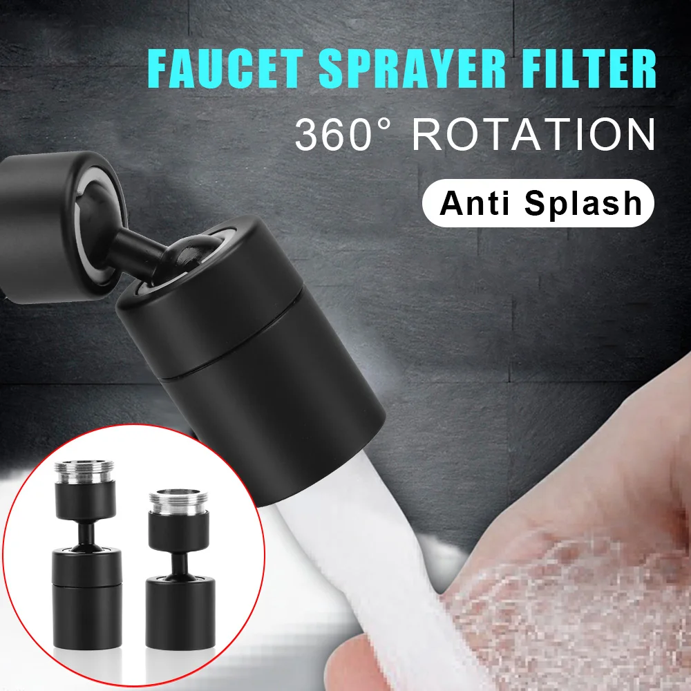 

Water Saving Nozzle Sprayer Anti Splash 360° Rotatable Kitchen Sink Sprayer Attachment Swivel Faucet Aerator Faucet Sprinkler