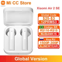 xiaomi mi air 2 se global version bluetooth 5 0 tws earphone 2 basic 20 hours working smart earphone noise cancellation headset