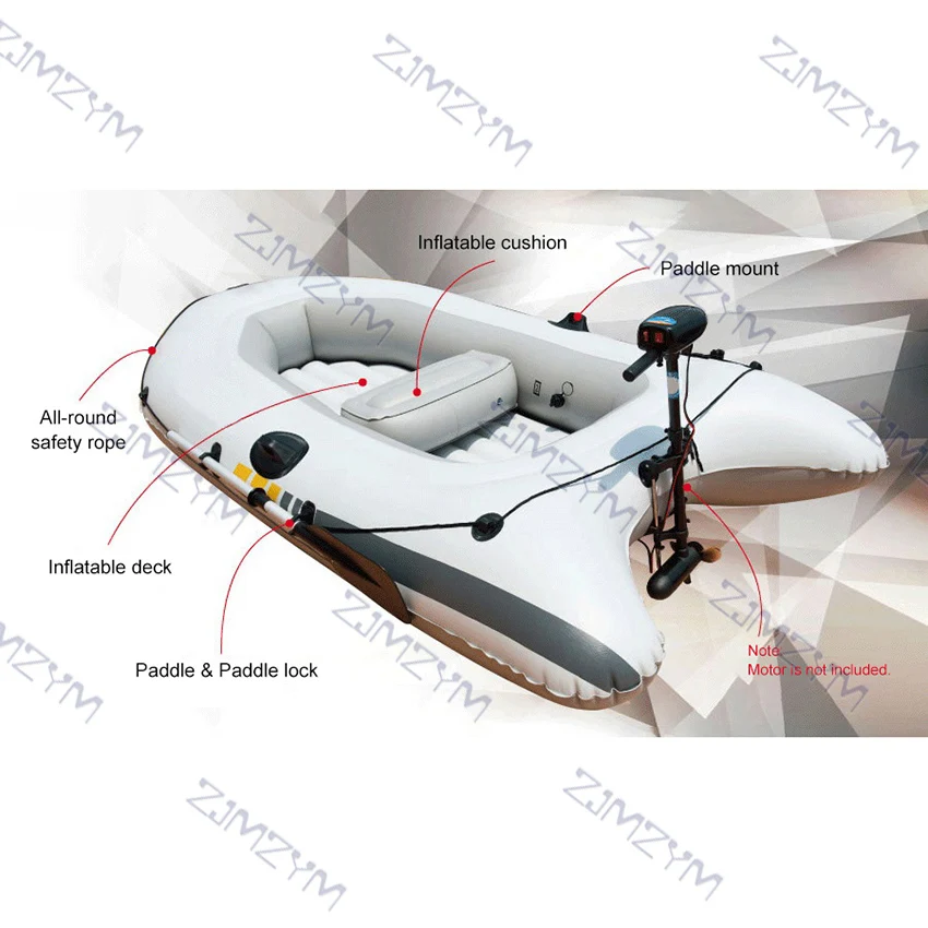 Надувная лодка-Каяк лодка для рыбалки гребли из ПВХ плот максимальная нагрузка 185