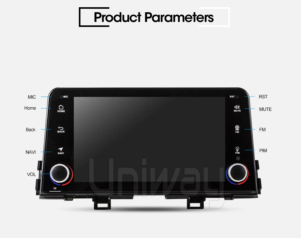 Uniway android 9,0 2G+ 3 2G dvd-плеер автомобиля forKia Picanto gps навигация автомобильный мультимедийный плеер Видео Радио плеер