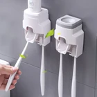 Автоматический диспенсер для зубной пасты, настенный держатель, аксессуары для ванной комнаты, водонепроницаемая выжималка для зубной пасты, держатель для зубных щеток