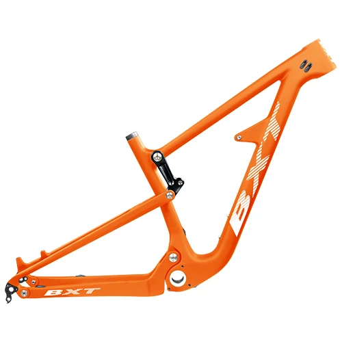 BXT full orange Полный комплект велосипедной подвески рама 29er BSA; углерод, волокно, рама для горного велосипеда 142*12 мм 150 мм, рама для велосипеда для путешествий 148*12 мм - Цвет: BXT full orange