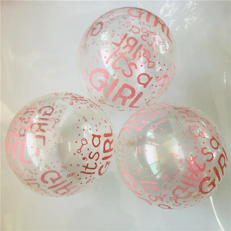 100 шт./лот это девушка мальчик латексные шары пол раскрывает детский душ вечерние