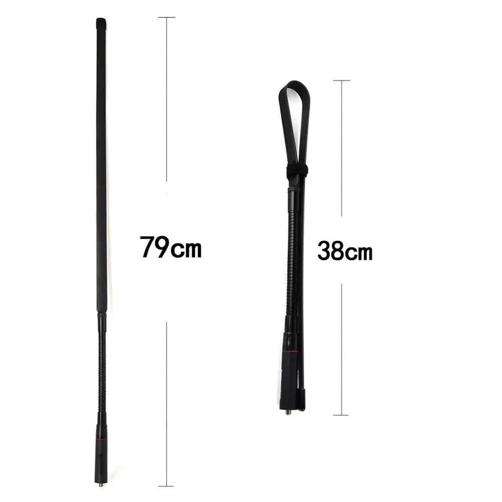 

HYS CS Tactical Antenna SMA-Female Dual Band VHF/UHF Foldable Antenna For Baofeng UV5R 888S Kenwood TYT Walkie Talkie