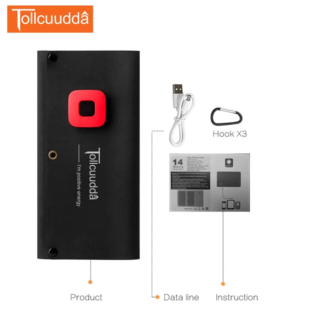 Tollcuudda ZDSX01 высокая эффективность складной Ультра тонкий водонепроницаемый