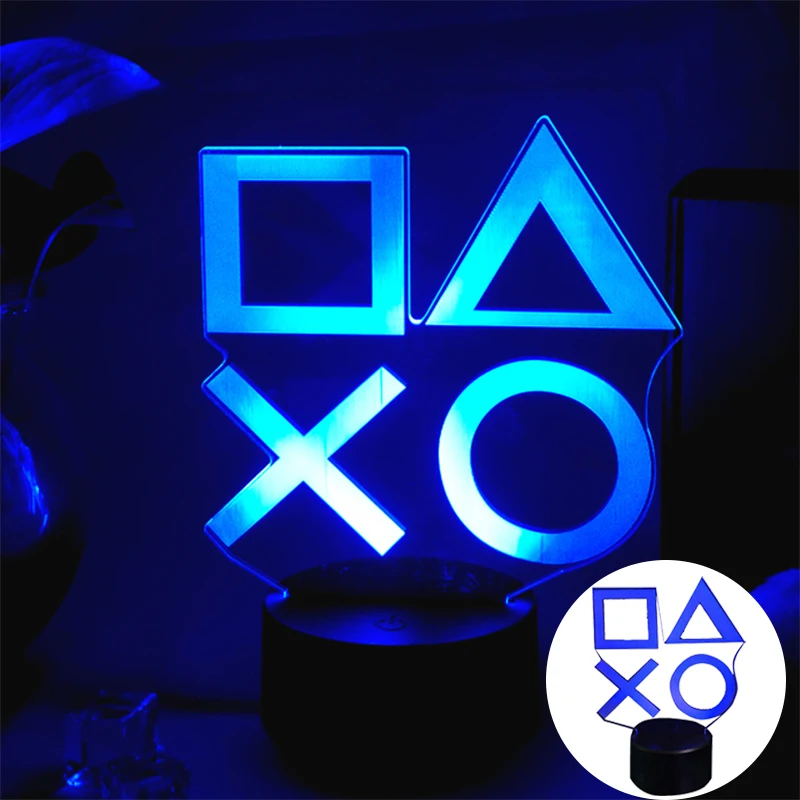 

3D ночник в виде иконы игры, настольный креативный светильник льник, детский прикроватный ночсветильник, специальный Рождественский подаро...