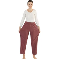 fdfklak winter sleep bottom women velvet long pants homewear pajamas soft warm femme fashion sleepwear large size 2xl 7xl
