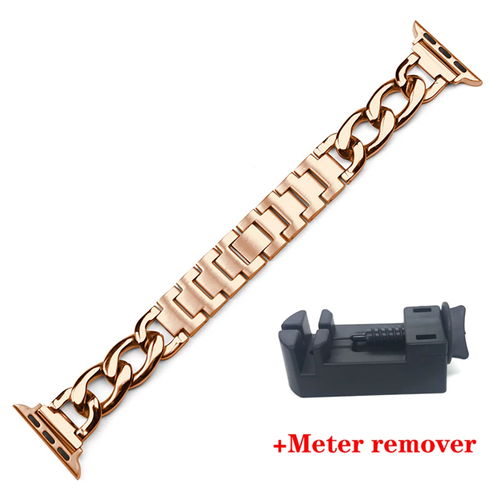 Suitable for Apple fashion strap 7 se 654 3 21 45mm 41mm 42 mm 38 mm 40 mm 44 mM stainless steel strap Iwatch series