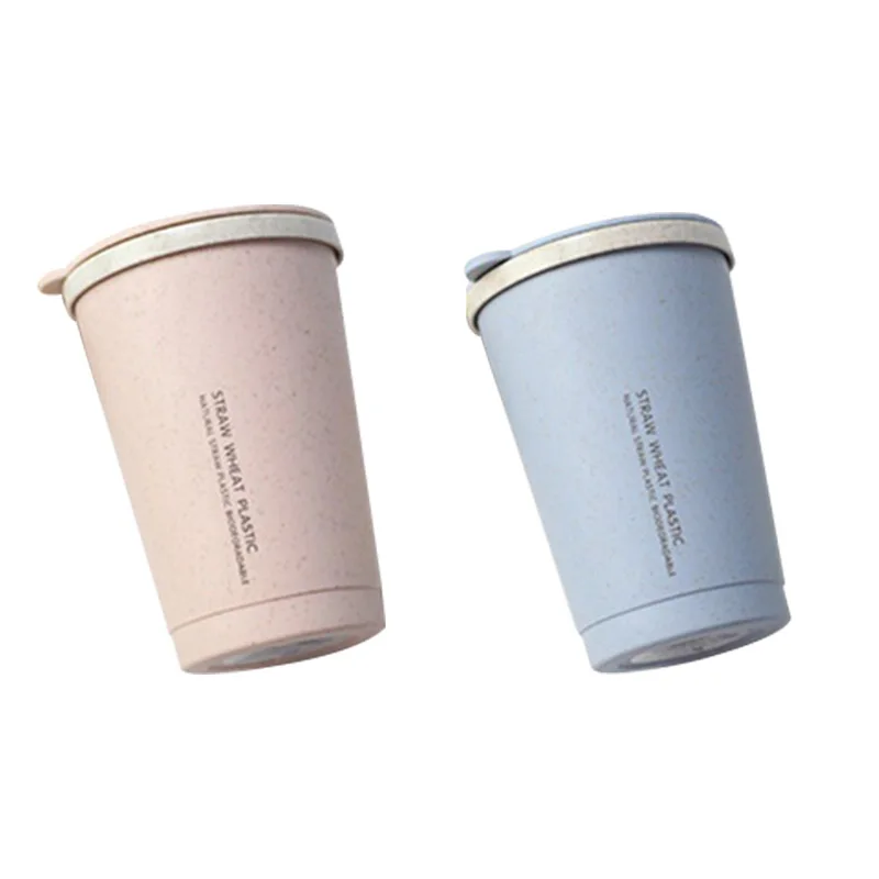 280 мл двухслойная изоляция пшеницы волокна соломы Кофе чашка кружка