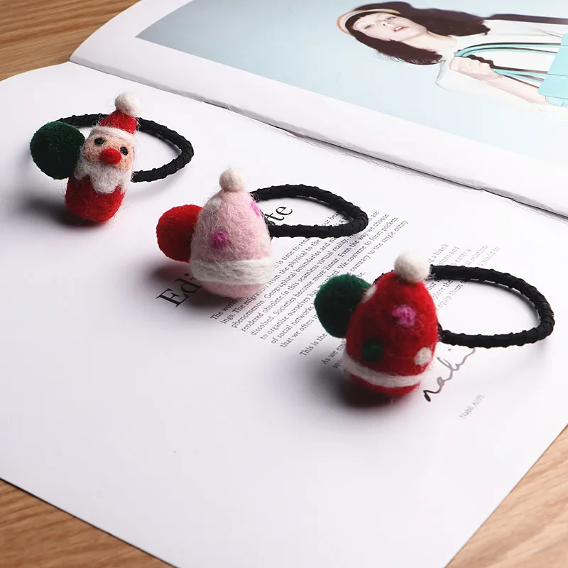 Рождественский подарок аксессуары для волос трехмерная резинка с узелком из