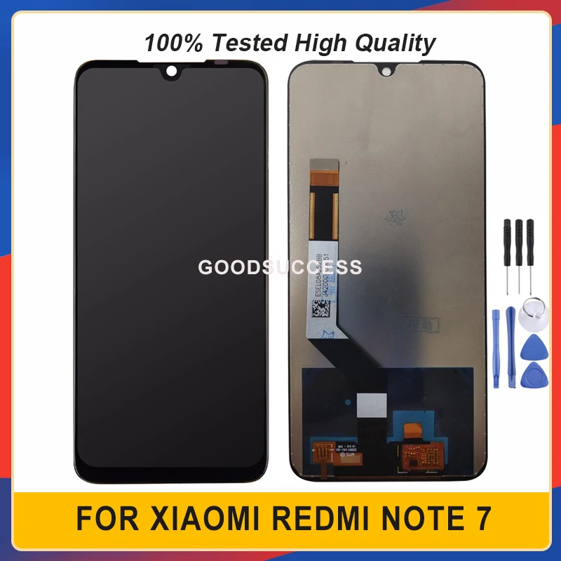

ЖК-дисплей 6,3 дюйма для Xiaomi Redmi Note 7 / Redmi Note 7 Pro, сенсорная панель с дигитайзером, стеклянный сенсор в сборе, Бесплатные инструменты
