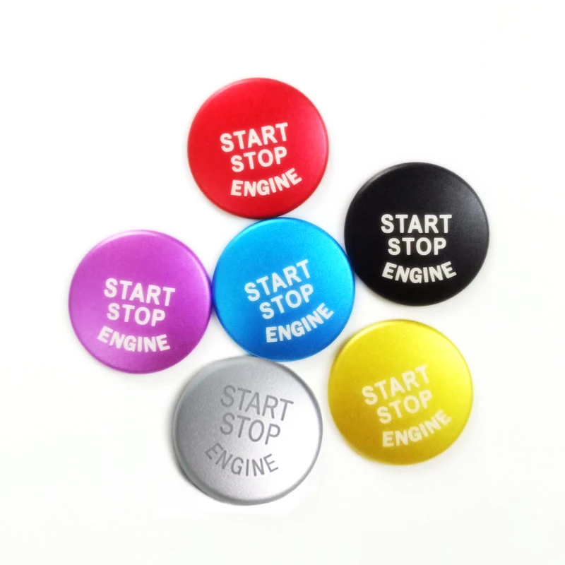 Автомобильное кольцо из алюминиевого сплава для кнопки запуска и остановки